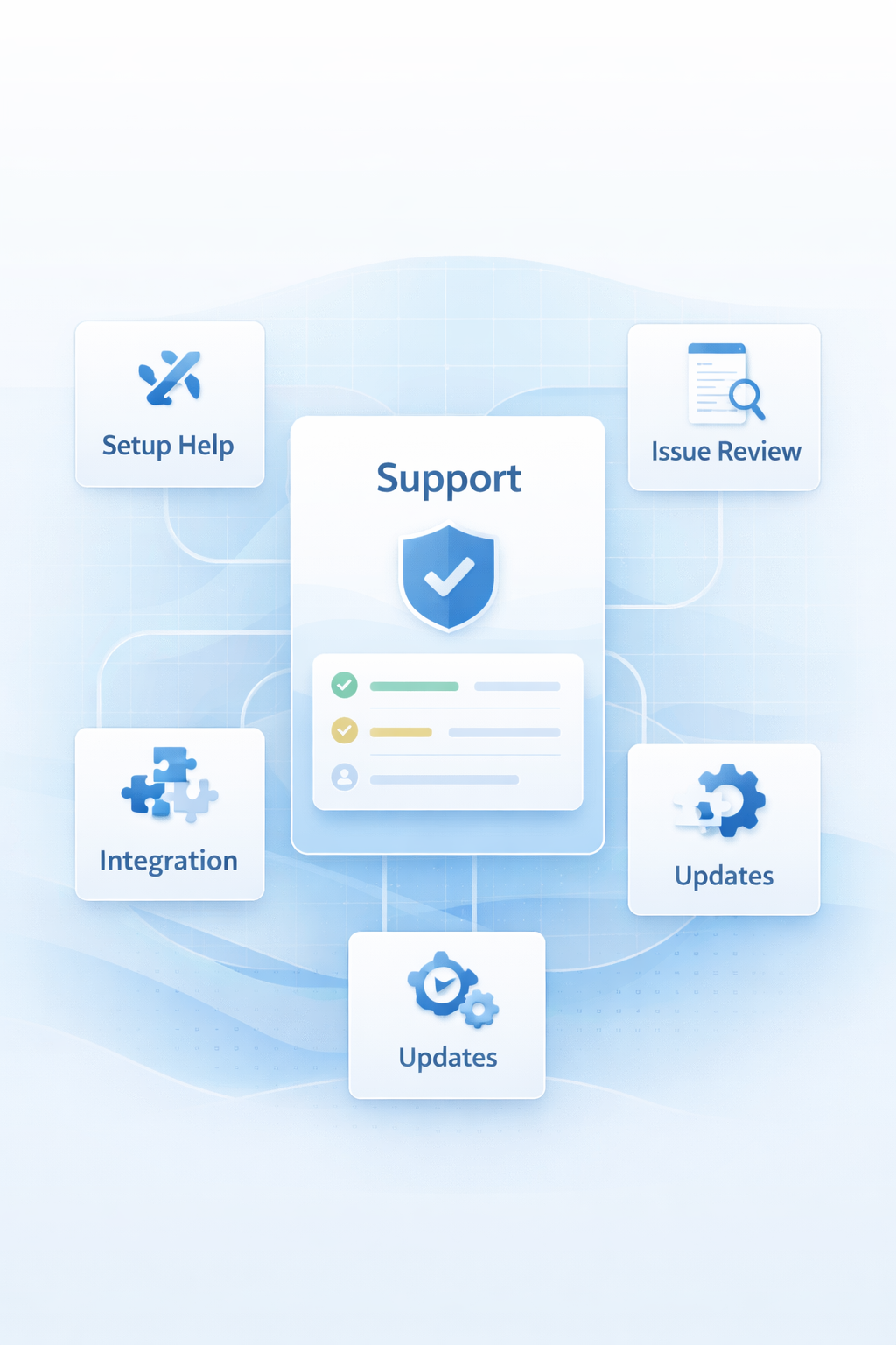 TidePress support dashboard graphic
